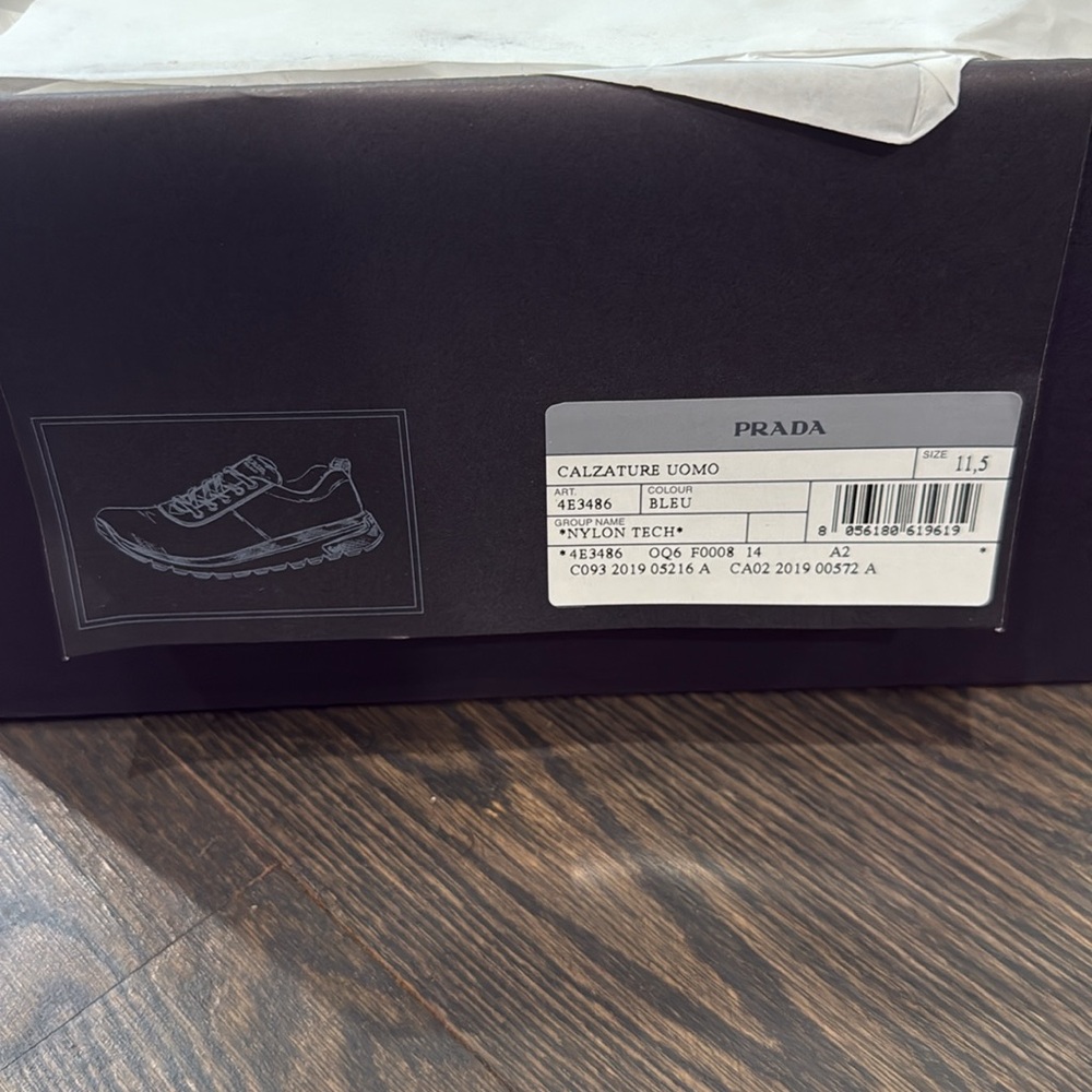 Prada Calzature Uomo Sneaker-4E3486–Authentic-EUC - Picture 10 of 13